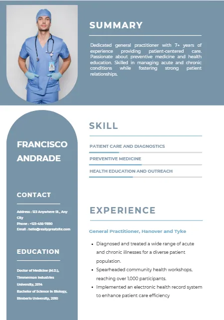 Nursing CV Design 4